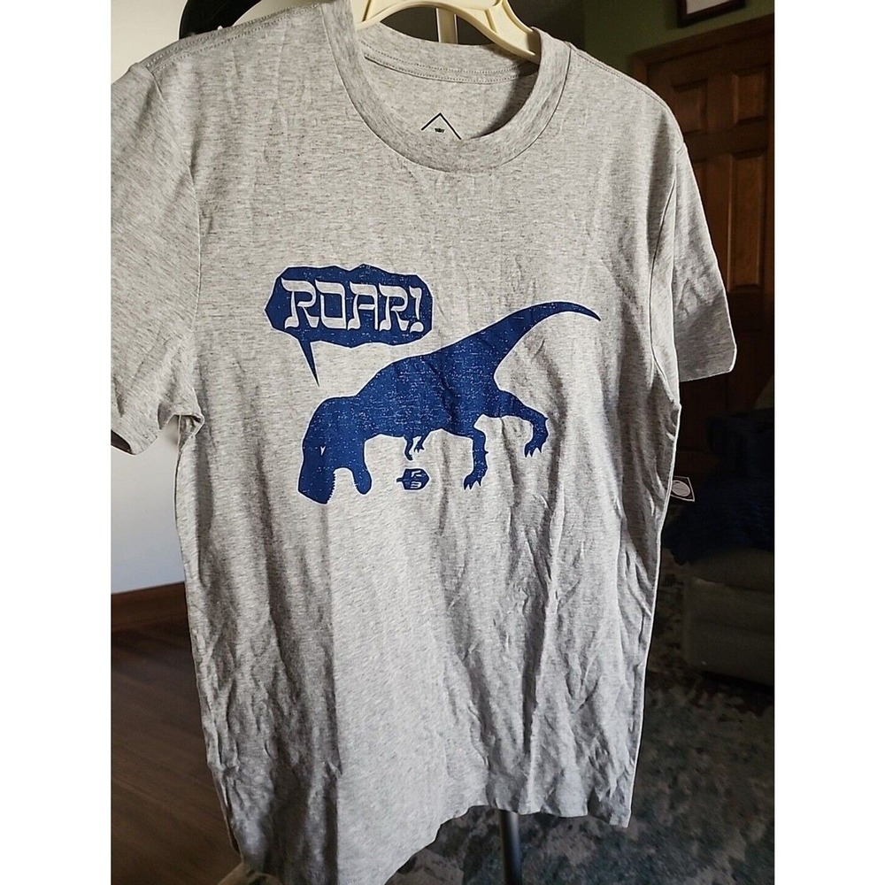 Well Worn Men's Size Small Roar T Rex Short Sleeve T-shirt 100% Cotton CR6 Nice